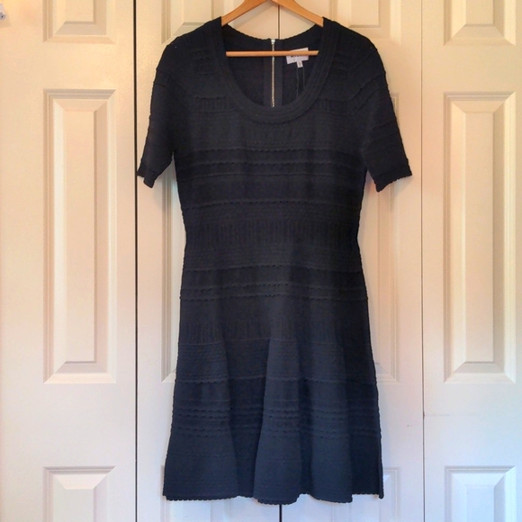 Milly Dresses & Skirts - Milly Texture Tech Dress in Black Size L